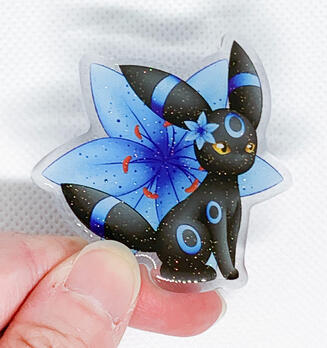 shiny umbreon epoxy pin