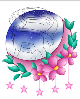 sylveon digital colouring