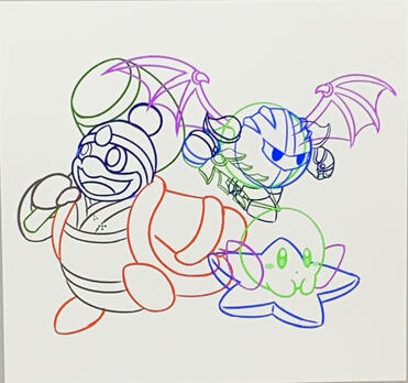 kirby digital sketch